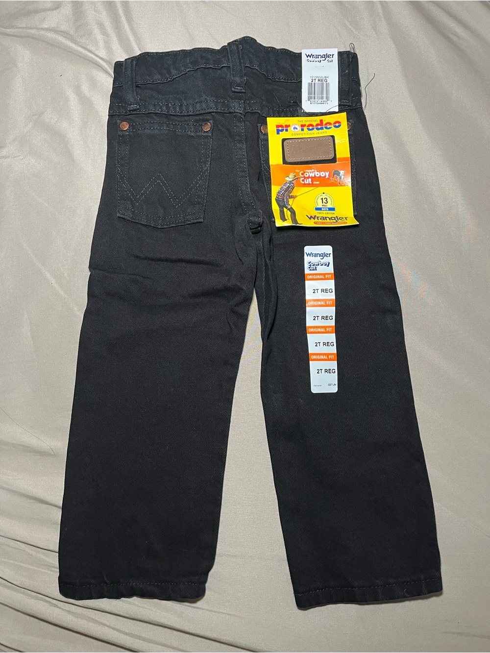 Wrangler Toddler Boys' Black Cowboy Cut Jeans - Classic Fit size 2T
